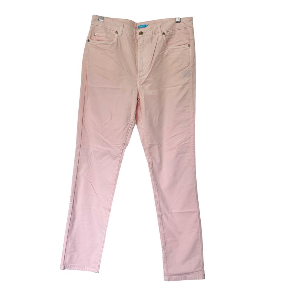 J. McLaughlin (10) Blush Pink Lightweight Velvet Feel Pants/Jeans Straight